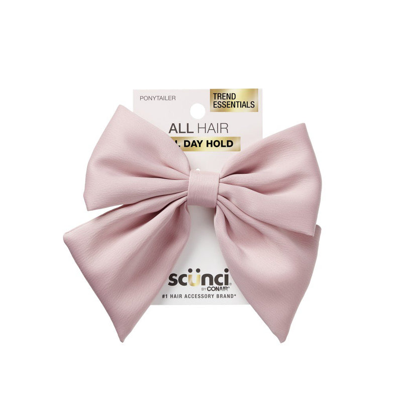 Scunci by Conair ALL Hair All Day Hold Pink Elastic Bow Hair Tie