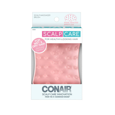 Conair Scalp Care Ultimate Comfort Concave Brush, Pink, 1 Count