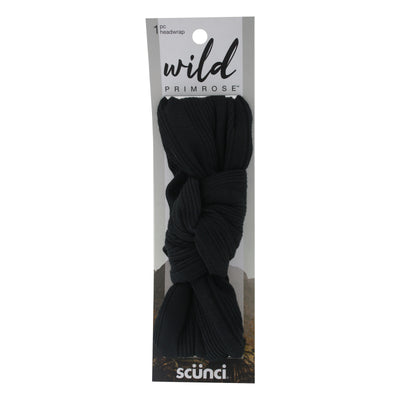 Scunci Wild Primrose Knotted Headband, Black 1-Piece