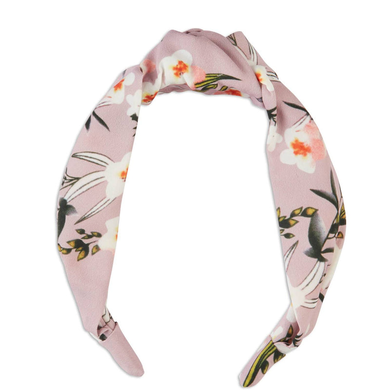 Scunci The Basik Edition Pink Floral Turban Headband, 1-Piece