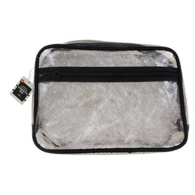 Walgreens Clearly Organized Clear Cosmetic Bag | Travel Toiletry Makeup Case
