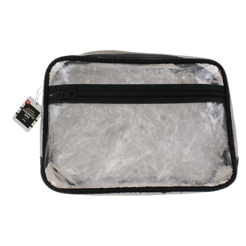 Walgreens Clearly Organized Clear Cosmetic Bag | Travel Toiletry Makeup Case