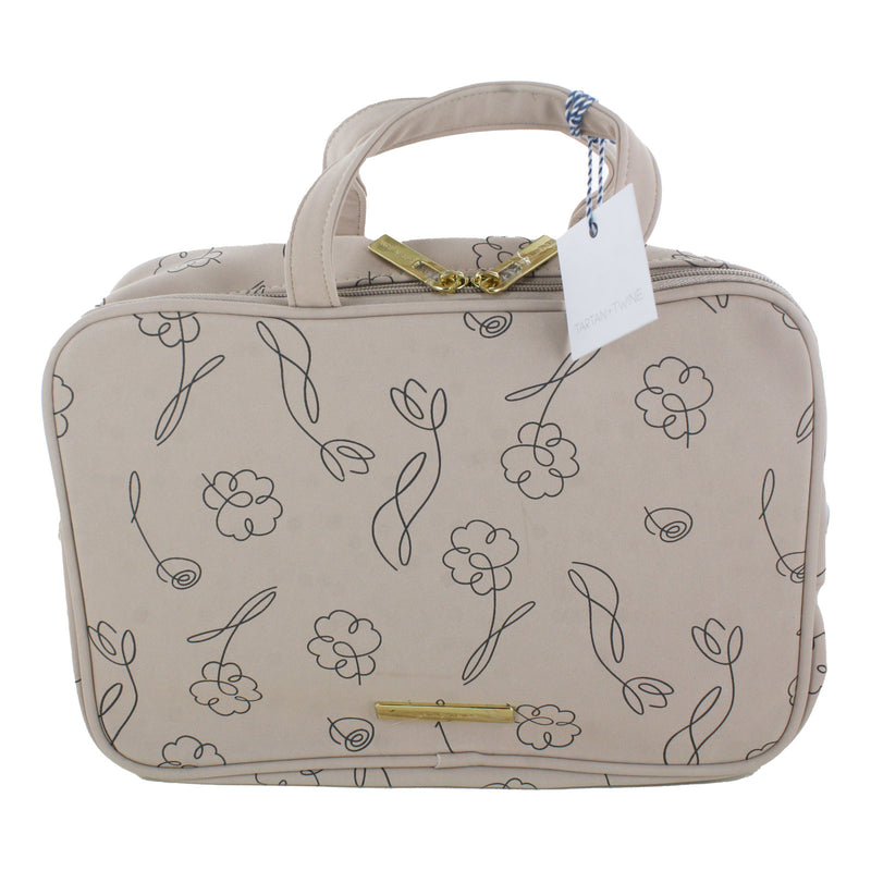 Tartan + Twine Deluxe Weekender Cosmetic Bag - Idyll Rose