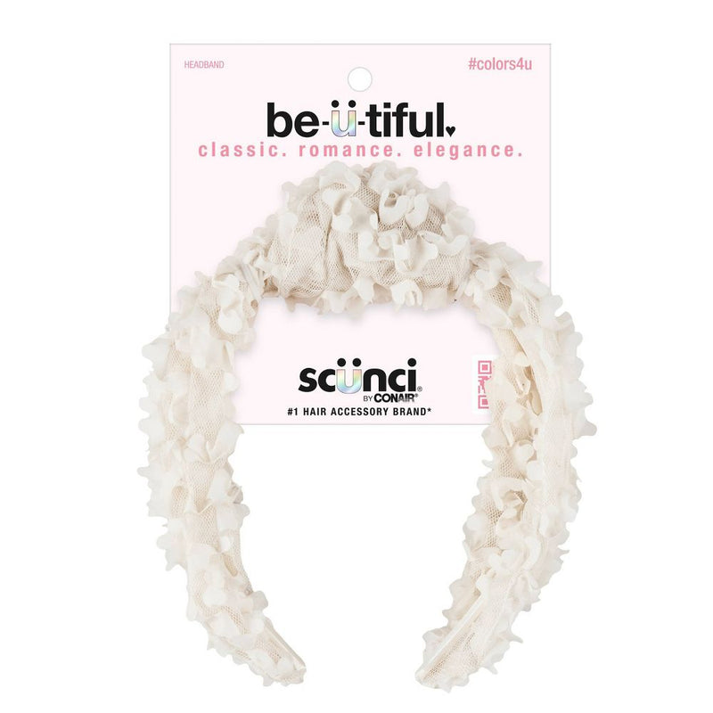 Scunci be-u-tiful Floret Headband - Cream