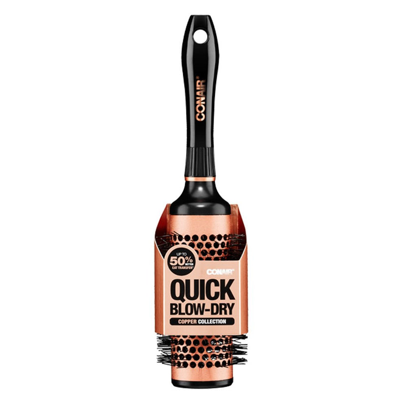Conair Copper Collection Quick Blow-Dry Thermal Round Brush, 1-Count