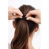 Scunci No Damage Hair Elastics for All Hair Types, Black Ponytail Holders, Strong Hold Hair Ties for Women & Girls, Everyday Styling, 15 Count - Image 2