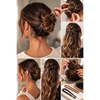 Scunci All Hair French Hair Pins 2-Pack – Tortoise & Black U-Shaped Hair Sticks for Bun, Twist & Updo Styling – Secure Hold Barrettes for Thick, Curly & Fine Hair - Image 2