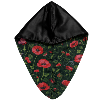 Conair x Wicked Elphaba Turban Hair Towel – Reversible Satin & Microfiber Hair Towel for Fast Drying, Frizz Control & Damage Reduction