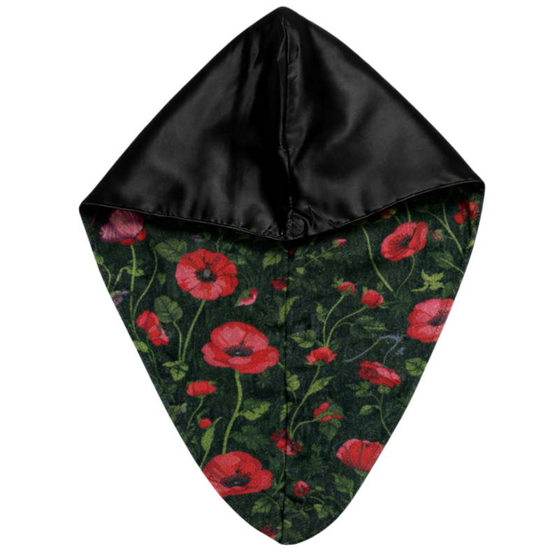 Conair x Wicked Elphaba Turban Hair Towel – Reversible Satin & Microfiber Hair Towel for Fast Drying, Frizz Control & Damage Reduction