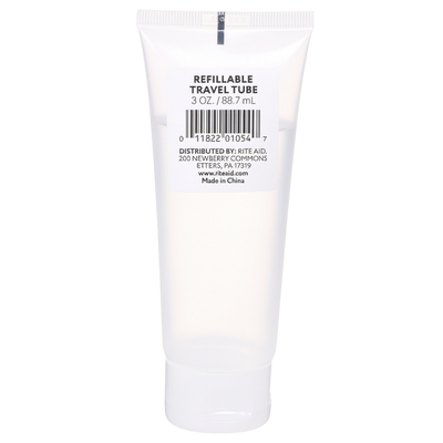 Allegro Refillable Travel Tube 3oz – Clear TSA-Approved Reusable Toiletry & Cosmetic Container