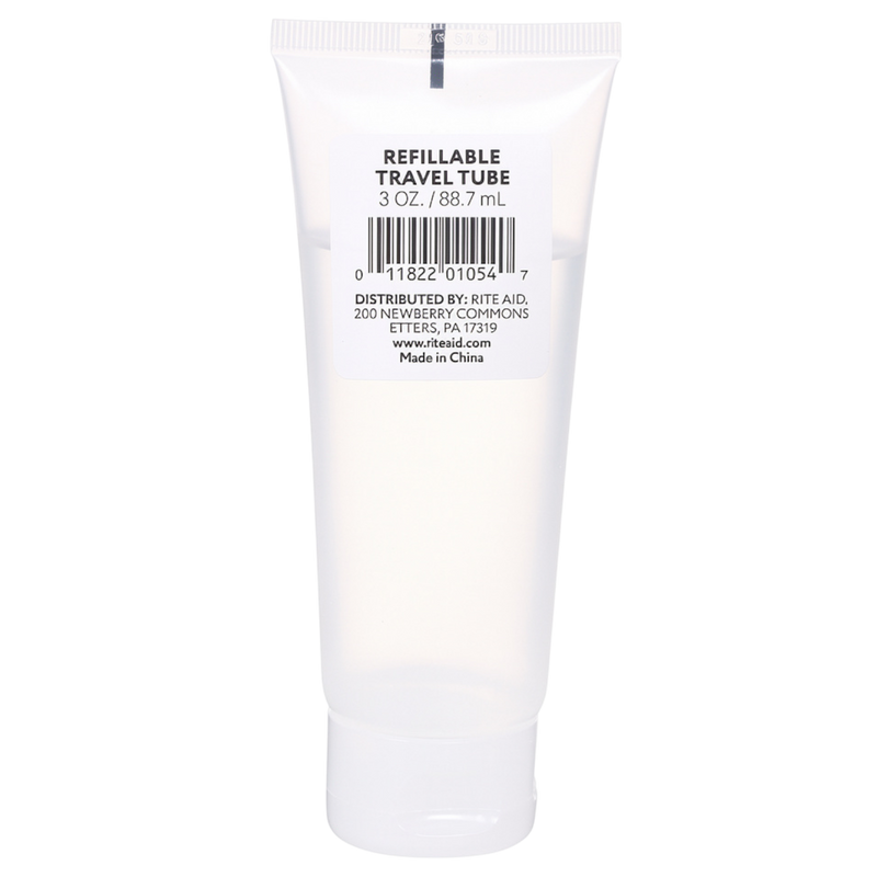 Allegro Refillable Travel Tube 3oz – Clear TSA-Approved Reusable Toiletry & Cosmetic Container